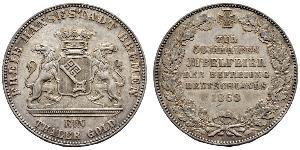 1 Thaler Freie Hansestadt Bremen Silber 