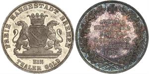 1 Thaler Freie Hansestadt Bremen / States of Germany Silber 