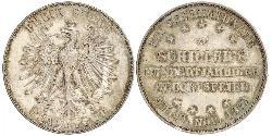1 Thaler Freie Stadt Frankfurt Silber 
