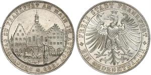 1 Thaler Freie Stadt Frankfurt Silber 