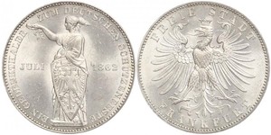 1 Thaler Freie Stadt Frankfurt Silber 