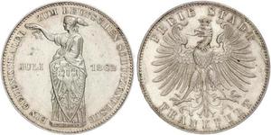 1 Thaler Freie Stadt Frankfurt Silber 