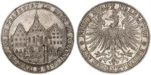 1 Thaler Freie Stadt Frankfurt Silber 