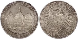 1 Thaler Freie Stadt Frankfurt Silber 