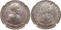 1 Thaler Fürstentum Ansbach (1398–1792) Silber Karl Wilhelm Friedrich (Brandenburg-Ansbach)(1712 – 1757)