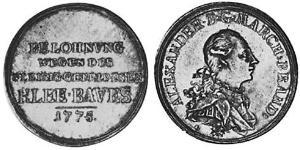 1 Thaler Fürstentum Ansbach (1398–1792) Silber Karl Alexander (Brandenburg-Ansbach-Bayreuth)(1736 – 1806)