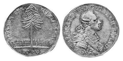 1 Thaler Fürstentum Ansbach (1398–1792) Silber Karl Alexander (Brandenburg-Ansbach-Bayreuth)(1736 – 1806)