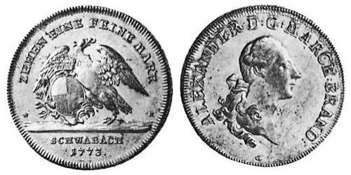1 Thaler Fürstentum Ansbach (1398–1792) Silber Karl Alexander (Brandenburg-Ansbach-Bayreuth)(1736 – 1806)