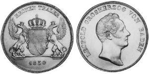 1 Thaler Grand Duchy of Baden (1806-1918) Silber 