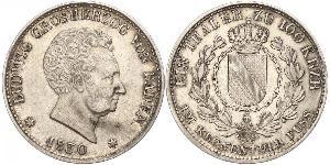 1 Thaler Grand Duchy of Baden (1806-1918) Silber Ludwig I. (Baden)(1763 - 1830)