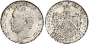 1 Thaler Grand Duchy of Baden (1806-1918) Silber Friedrich I. (Baden, Großherzog) (1826 - 1907)