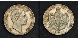 1 Thaler Grand Duchy of Baden (1806-1918) Silber Friedrich I. (Baden, Großherzog) (1826 - 1907)