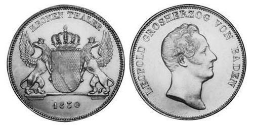 1 Thaler Grand Duchy of Baden (1806-1918) Silber 