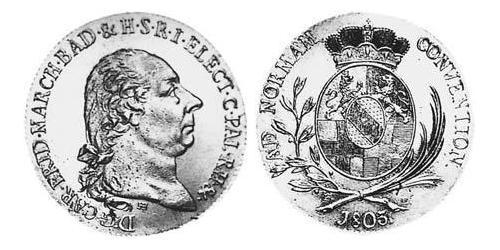 1 Thaler Grand Duchy of Baden (1806-1918) Silber 