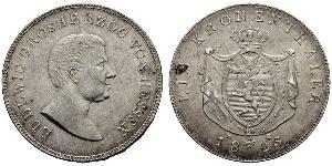 1 Thaler Großherzogtum Hessen (1806 - 1918) Silber Ludwig I. (Hessen-Darmstadt)