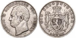 1 Thaler Großherzogtum Hessen (1806 - 1918) Silber Ludwig II. (Hessen-Darmstadt)