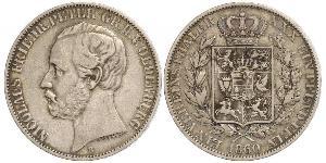 1 Thaler Großherzogtum Oldenburg (1814 - 1918) Silber Peter II. (Oldenburg) (1827 - 1900)