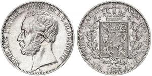 1 Thaler Großherzogtum Oldenburg (1814 - 1918) Silber Peter II. (Oldenburg) (1827 - 1900)