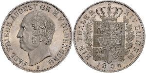 1 Thaler Großherzogtum Oldenburg (1814 - 1918) Silber August I. (Oldenburg)