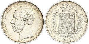 1 Thaler Großherzogtum Oldenburg (1814 - 1918) Silber Peter II. (Oldenburg) (1827 - 1900)