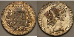 1 Thaler Großherzogtum Oldenburg (1814 - 1918) Silber Peter II. (Oldenburg) (1827 - 1900)