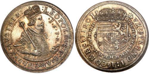 1 Thaler Habsburgermonarchie (1526-1804) Silber Leopold V. , Österreich-Tirol (1586 – 1632)