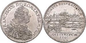 1 Thaler Heiliges Römisches Reich (962-1806) Silber Franz I. Stephan (HRR)(1708-1765)
