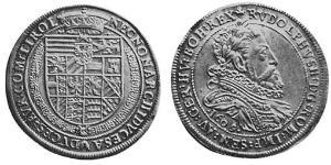 1 Thaler Heiliges Römisches Reich (962-1806) Silber Rudolf II. (HRR) (1552 - 1612)