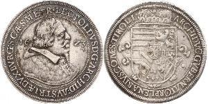 1 Thaler Heiliges Römisches Reich (962-1806) Silber Leopold V. , Österreich-Tirol (1586 – 1632)