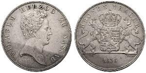 1 Thaler Herzogtum Nassau (1806 - 1866) Silber Wilhelm I. (Nassau)