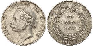 1 Thaler Herzogtum Nassau (1806 - 1866) Silber Adolph (Luxemburg)