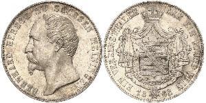 1 Thaler Herzogtum Sachsen-Meiningen (1680 - 1918) Silber Bernhard II. (Sachsen-Meiningen)