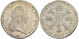 1 Thaler Kaisertum Österreich (1804-1867) Silber Francis II, Holy Roman Emperor (1768 - 1835)