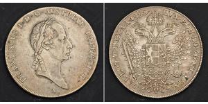 1 Thaler Kaisertum Österreich (1804-1867) Silber Francis II, Holy Roman Emperor (1768 - 1835)
