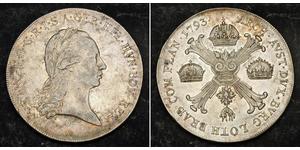 1 Thaler Kaisertum Österreich (1804-1867) Silber Francis II, Holy Roman Emperor (1768 - 1835)