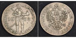 1 Thaler Kingdom of France (843-1791) Silber Karl V, Römisch-deutscher Kaiser (1500-1558)
