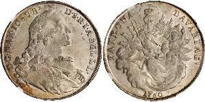 1 Thaler Kurfürstentum Bayern (1623 - 1806) Silber Maximilian III. Joseph (Bayern)(1727 – 1777)