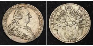 1 Thaler Kurfürstentum Bayern (1623 - 1806) Silber Karl Theodor (Pfalz und Bayern) (1724 - 1799)