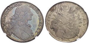1 Thaler Kurfürstentum Bayern (1623 - 1806) Silber Maximilian III. Joseph (Bayern)(1727 – 1777)
