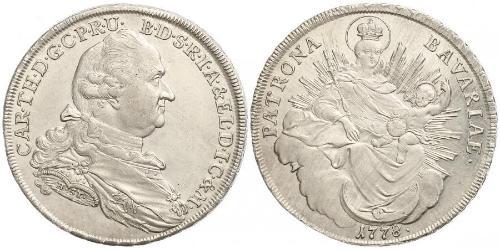 1 Thaler Kurfürstentum Bayern (1623 - 1806) Silber Karl Theodor (Pfalz und Bayern) (1724 - 1799)