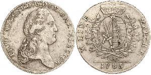 1 Thaler Kurfürstentum Sachsen (1356 - 1806) Silber August II. (Polen) (1670 - 1733)