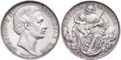 1 Thaler Königreich Bayern (1806 - 1918) Silber Ludwig II. (Bayern)(1845 – 1886)
