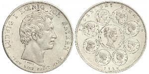 1 Thaler Königreich Bayern (1806 - 1918) Silber Ludwig I. (Bayern)(1786 – 1868)