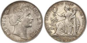1 Thaler Königreich Bayern (1806 - 1918) Silber Ludwig II. (Bayern)(1845 – 1886)