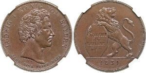 1 Thaler Königreich Bayern (1806 - 1918) Silber Ludwig I. (Bayern)(1786 – 1868)