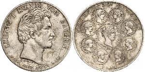 1 Thaler Königreich Bayern (1806 - 1918) Silber Ludwig I. (Bayern)(1786 – 1868)