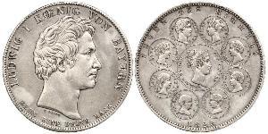 1 Thaler Königreich Bayern (1806 - 1918) Silber Ludwig I. (Bayern)(1786 – 1868)