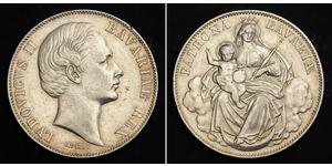 1 Thaler Königreich Bayern (1806 - 1918) Silber Ludwig II. (Bayern)(1845 – 1886)