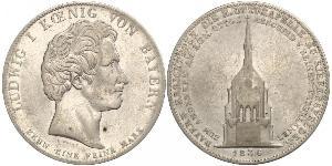 1 Thaler Königreich Bayern (1806 - 1918) Silber Ludwig I. (Bayern)(1786 – 1868)