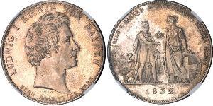1 Thaler Königreich Bayern (1806 - 1918) Silber Ludwig I. (Bayern)(1786 – 1868)